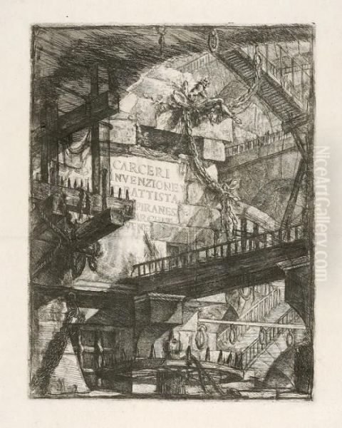 Carceri D'invenzione Oil Painting by Giovanni Battista Piranesi