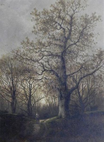 Burnham Wood Oil Painting by William Pitt