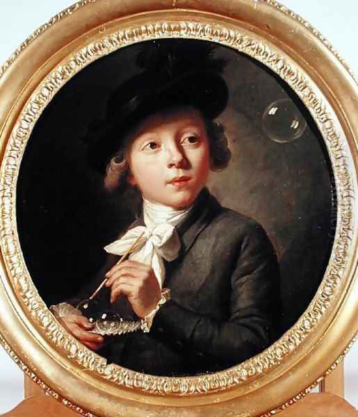 Soap Bubbles, 1784 Oil Painting by Johann Melchior Joseph Wyrsch or Wursch