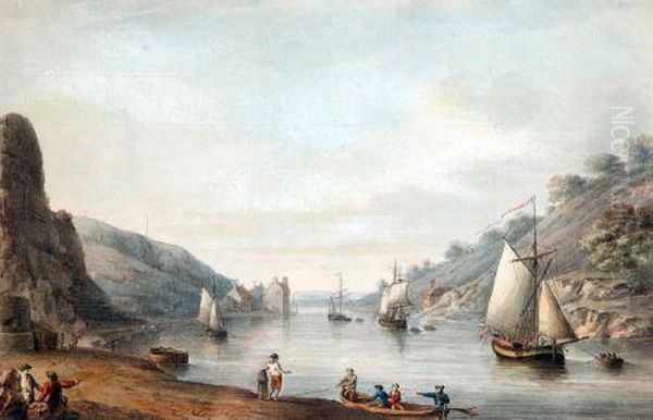 The Avon Near Bristol Oil Painting by Nicholas Pocock