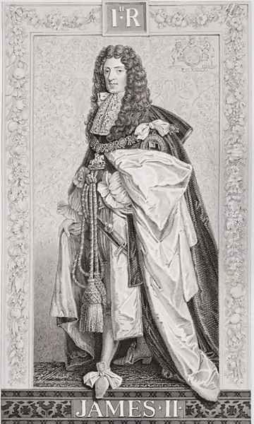 James II (1633-1701) from Illustrations of English and Scottish History Volume I Oil Painting by J.L. Williams