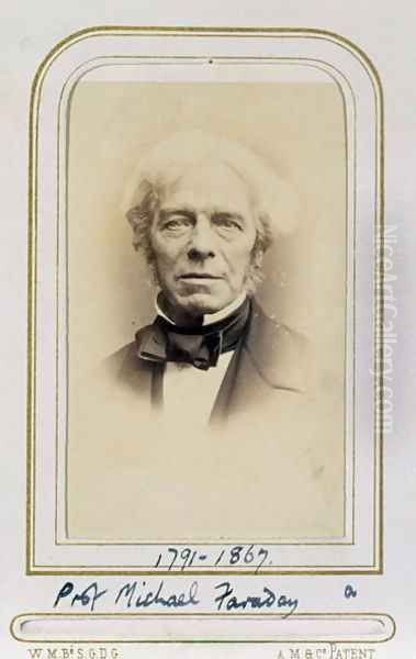 Portrait of Michael Faraday (1791-1867) Oil Painting by J.C. Watkins