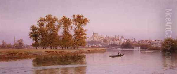 View of Windsor, 1894 Oil Painting by Henry B. Wimbush