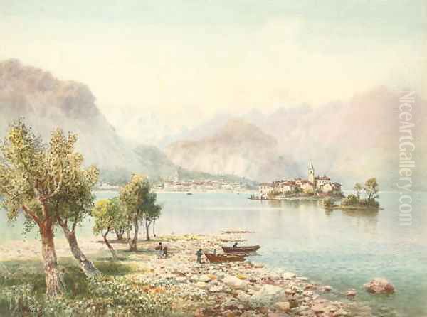 Isola Bella, Lago Maggiore Oil Painting by Henry B. Wimbush