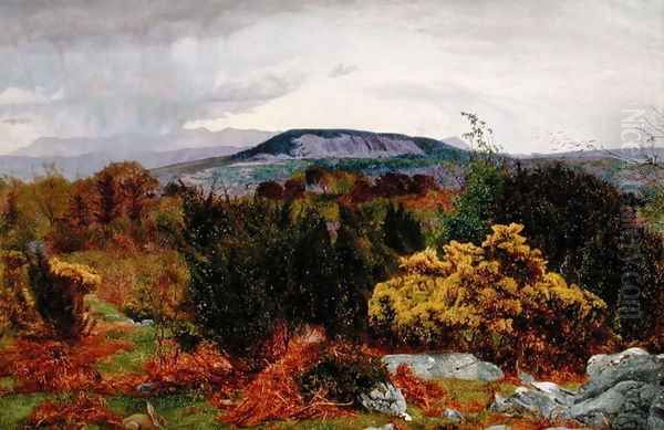 Spring, Arnside Knot from Warton Crag, c.1863 Oil Painting by Daniel Alexander Williamson