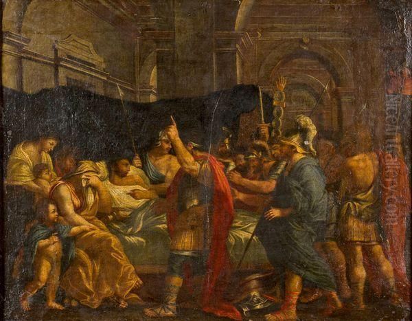 La Mort De Germanicus Oil Painting by Nicolas Poussin