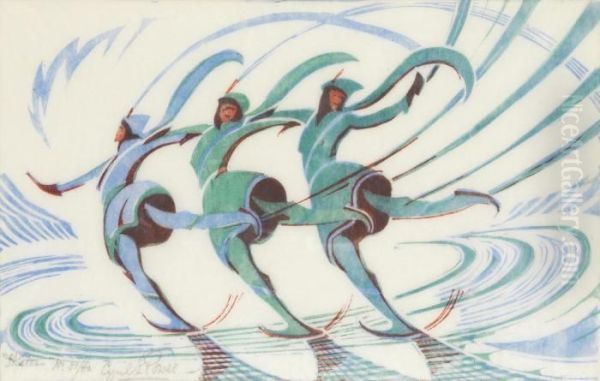 Skaters by Cyril Edward Power