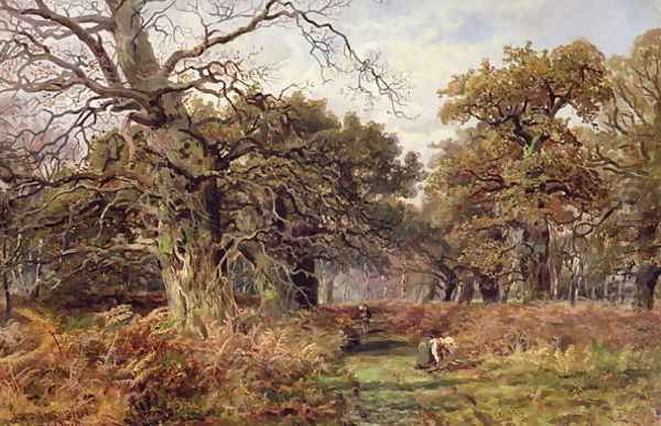 Sherwood Forest Oil Painting by J. Hudson Willis