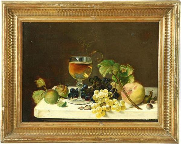 Still Life Oil Painting by Johann Wilhelm Preyer