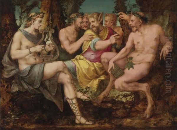 The Judgment Of Midas Oil Painting by Francesco Primaticcio