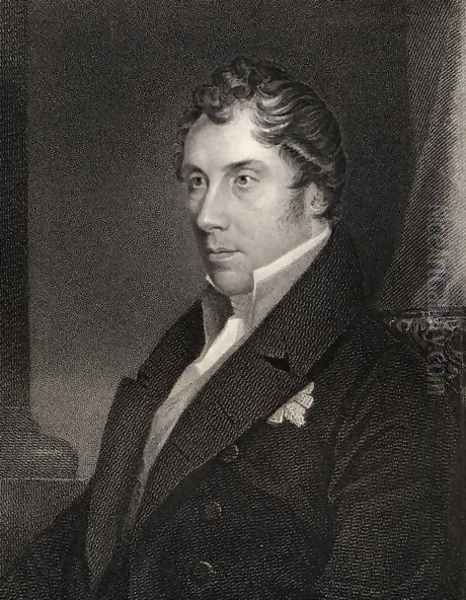 George Hamilton Gordon, engraved by Thomas Woolnoth (1785-1857) from National Portrait Gallery, volume III, published c.1835 Oil Painting by Wivell, Abraham