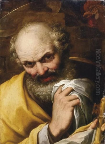 Pentimento Di San Pietro Oil Painting by Camillo Procaccini