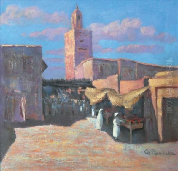 La Medina Oil Painting by Antonin Prochazka