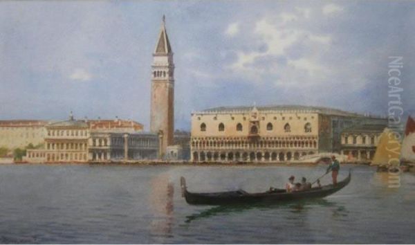 The Bacino, Venice Oil Painting by Alberto Prosdocimi