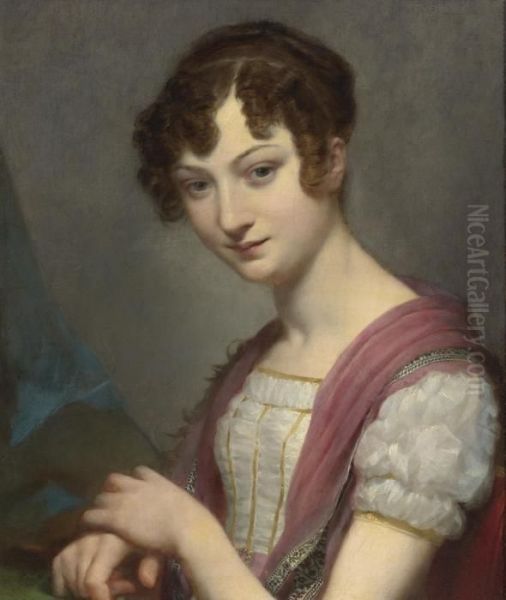 Lavinie Barbier-walbonne, Later Baronne Darriule Oil Painting by Pierre-Paul Prud'hon