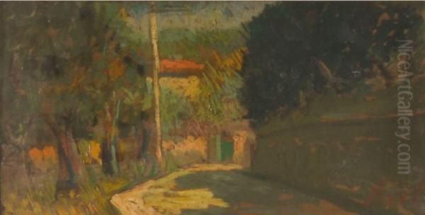 Paesaggio Oil Painting by Mario Puccini