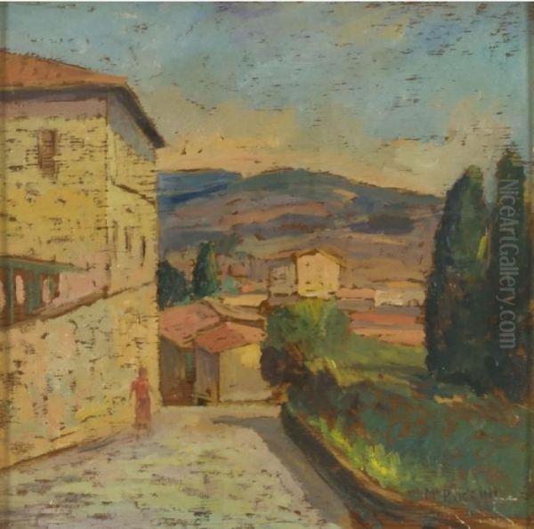 Paesaggio Oil Painting by Mario Puccini