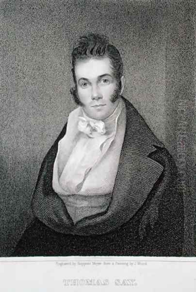 Thomas Say (1787-1834), engraved by Henry Hoppner Meyer (1787-1847) Oil Painting by Joseph Wood