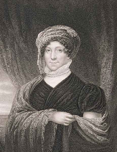 Dolly Madison, engraved by John Francis Eugene Prud'Homme (1800-92) after a drawing of the original by James Herring (1794-1867) Oil Painting by Joseph Wood