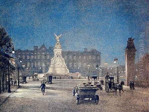 View of Buckingham Palace published by W.M. Power, 1912 Oil Painting by Thomas Robert Way