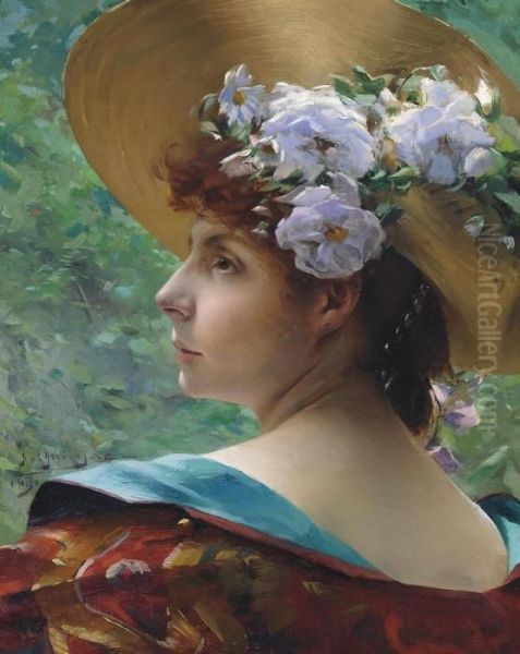 The Maiden Of Spring Oil Painting by Paul Francois Quinsac