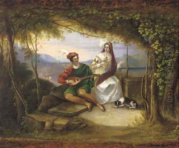 Blondel and Berengara Oil Painting by Tom Wilkinson