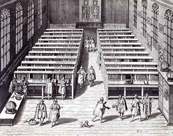 Leiden University Library, 1610 Oil Painting by Jan Cornelis Woudanus