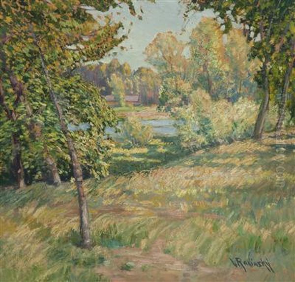 A Summer Day Oil Painting by Vaclav Radimsky