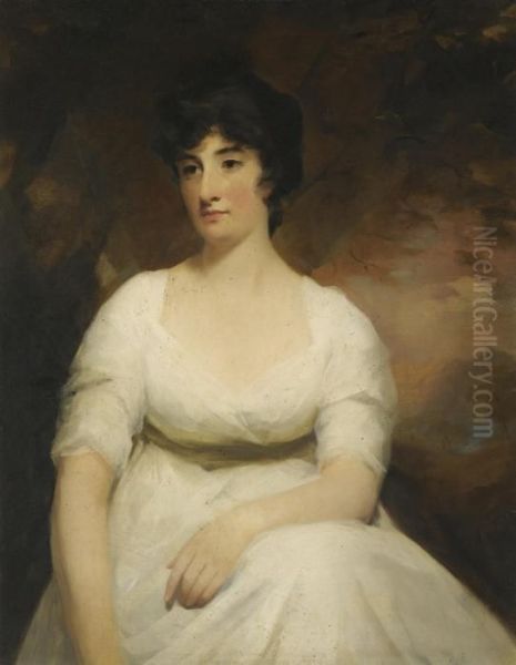 Portrait Of Katherine Hamilton, Lady Suttie Of Balgone (d. 1817) Oil Painting by Sir Henry Raeburn