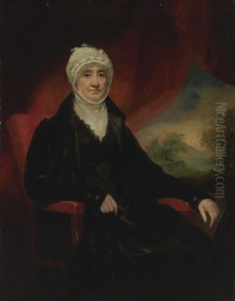 Portrait Of A Lady, Said To Be Mrs. Marion Corry Gilchrist Oil Painting by Sir Henry Raeburn