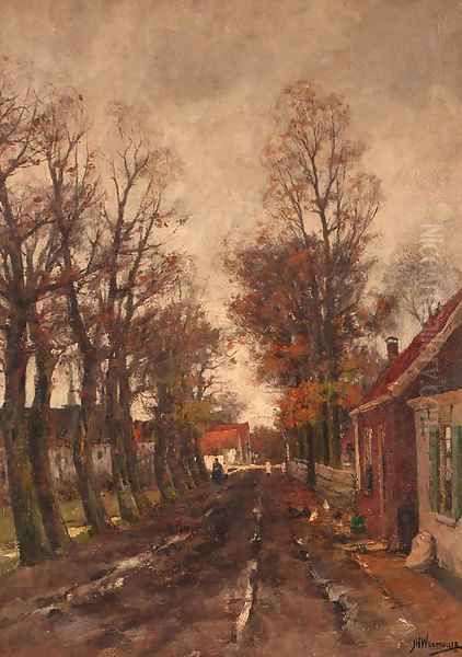 Sloterweg Oil Painting by Jan Hillebrand Wijsmuller