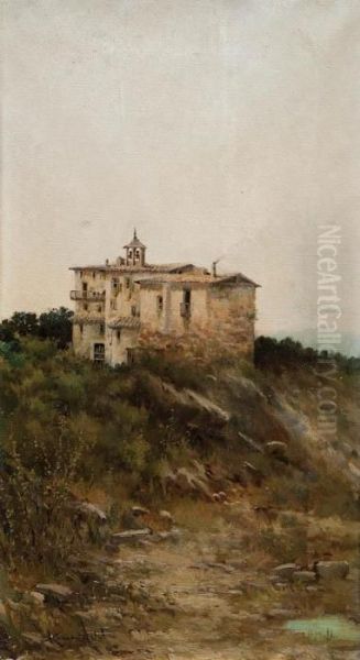 Casona Oil Painting by Manuel Ramos Artal