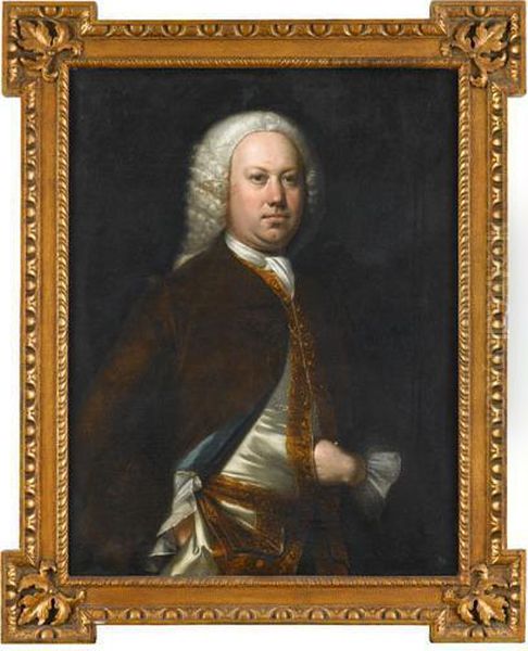 Portrait Of A Gentleman Oil Painting by Allan Ramsay