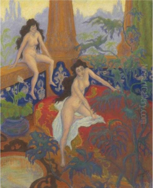 Nautchis Oil Painting by Paul-Elie Ranson