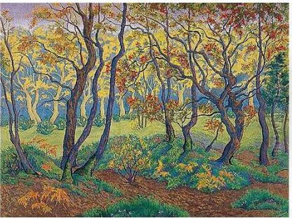 'la Clairiere' Or 'l'oree Du Bois' Oil Painting by Paul-Elie Ranson