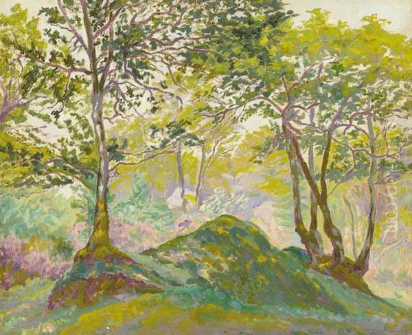 Clairiere En Foret D'ecouves Oil Painting by Paul-Elie Ranson