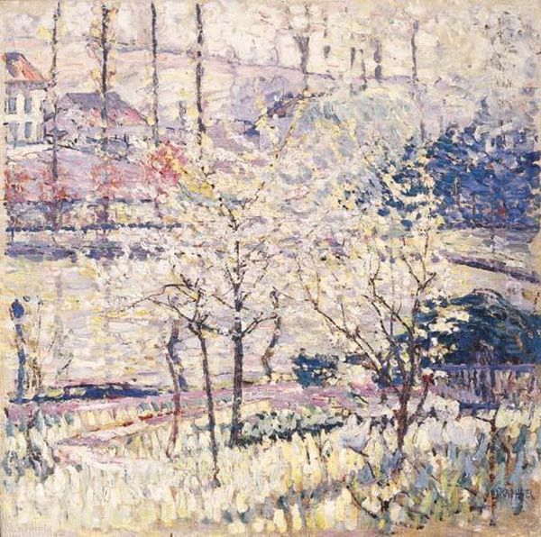 Printemps A Uccle Oil Painting by Joseph Morris Raphael