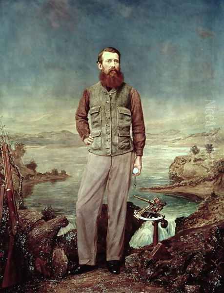 Portrait of John Hanning Speke (1827-64) Oil Painting by James Watney Wilson