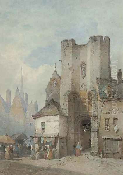 Castle gateway, Derdelburg, Ghent by Lewis John Wood