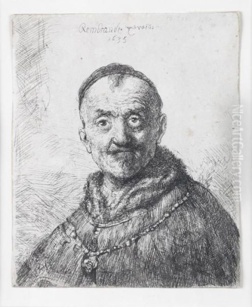 The First Oriental Head Oil Painting by Rembrandt Van Rijn