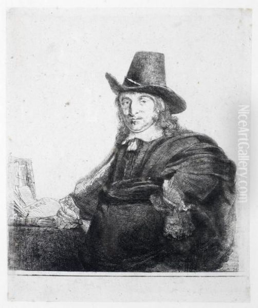 Jan Asselyn, Painter Oil Painting by Rembrandt Van Rijn