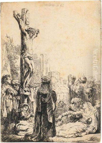 Christus Am Kreuze Oil Painting by Rembrandt Van Rijn