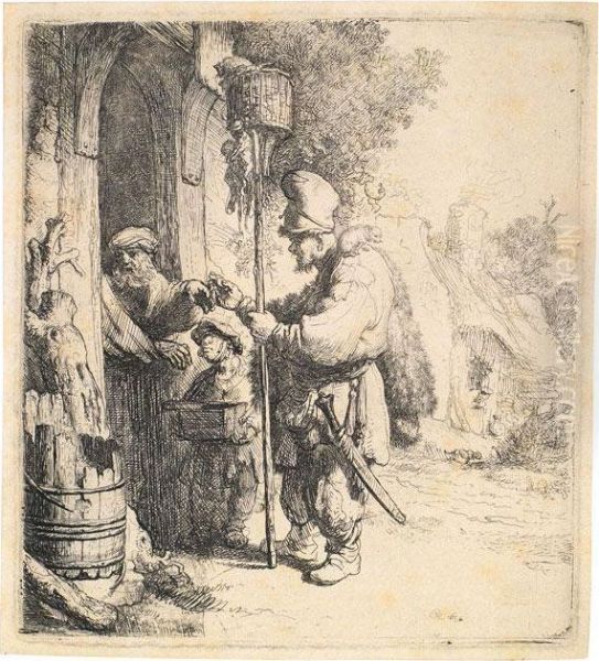 Der Rattengiftverkaufer Oil Painting by Rembrandt Van Rijn