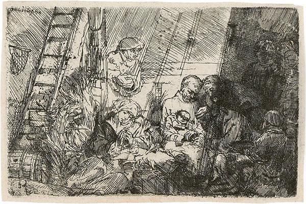 Die Beschneidung (im Breitformat) Oil Painting by Rembrandt Van Rijn