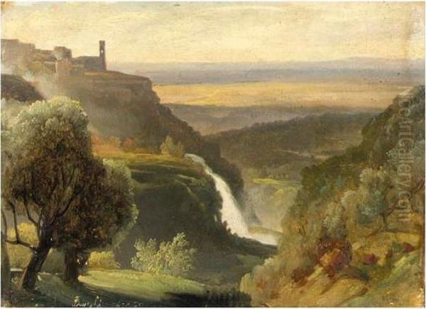 Paysage D'italie Oil Painting by Jean-Charles Joseph Remond