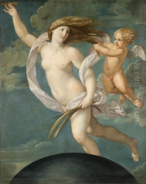 Allegoria Della Fortuna Oil Painting by Guido Reni