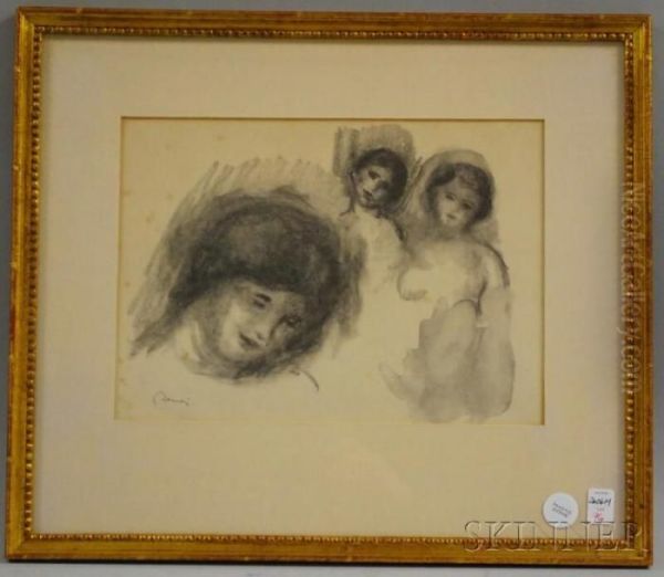 La Pierre Au Trois Croquis Oil Painting by Pierre Auguste Renoir