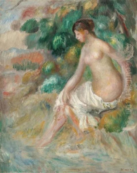 Nu Dans La Verdure Oil Painting by Pierre Auguste Renoir