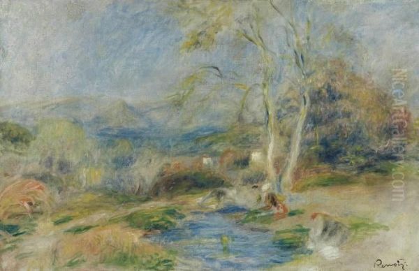 Paysage Oil Painting by Pierre Auguste Renoir