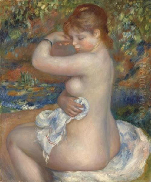 Baigneuse Oil Painting by Pierre Auguste Renoir